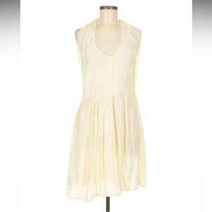 Friend of mine cream halter dress - AU 12/US 8/M